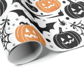 ハロウィン不気味シームレスパターン ラッピングペーパー (ロールコーナー)