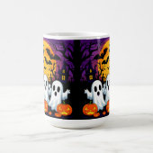 ハロウィン不気味シーンと幽霊 コーヒーマグカップ (中央)