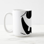 ハロウィン不気味ジャック・オ・ランタン・カボチャ顔 コーヒーマグカップ (左)