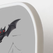 ハロウィン不気味ジャック・オ・ランタン・カボチャ黒猫 ピックルボールラケット (左詳細)