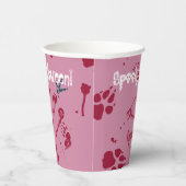 ハロウィン不気味スカル不気味な血の痕跡 紙コップ (右)