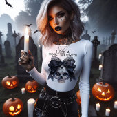 ハロウィン不気味スカル トライブレンドTシャツ