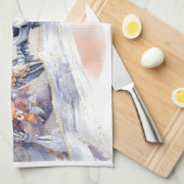 ハロウィン不気味スケルトンのキッチンタオル キッチンタオル (四つ折り)