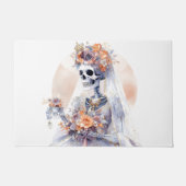 ハロウィン不気味スケルトンのドアマット ドアマット (正面)