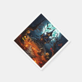 ハロウィン不気味スケルトンスカルハ幽霊のよく出るウス スタンダードカクテルナプキン (角)