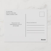 ハロウィン不気味スケルトン怖いタイポグラフィ ポストカード (裏面)