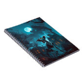 ハロウィン不気味スケルトン犬ノート ノートブック (右側)