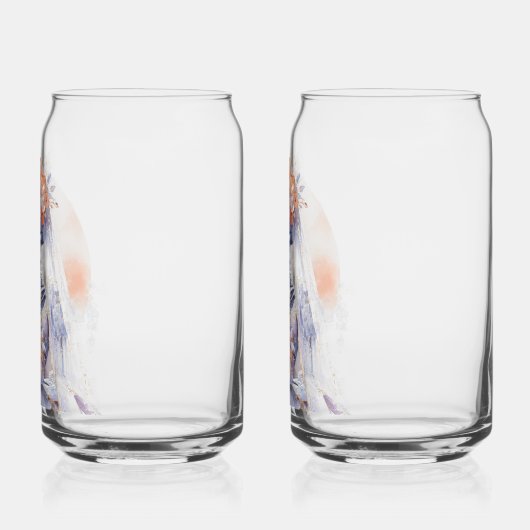 ハロウィン不気味スケルトン飲み物用品セット缶ガラス ガラス缶 (左)