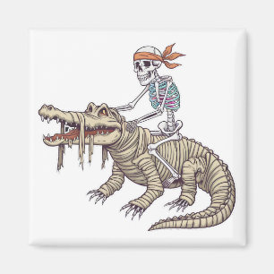 ハロウィン不気味スケルトンCrocodile Mummy マグネット