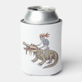 ハロウィン不気味スケルトンCrocodile Mummy 缶クーラー (缶正面)