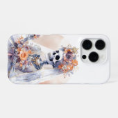 ハロウィン不気味スケルトンIphoneケース iPhoneケース (裏面横)