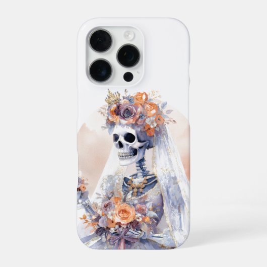 ハロウィン不気味スケルトンIphoneケース iPhoneケース (裏面)