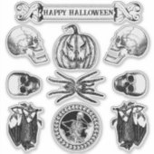 ハロウィン不気味ステッカー シール (正面)