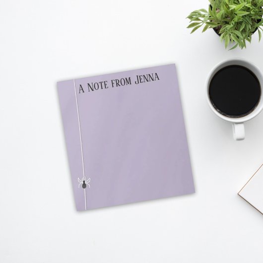 ハロウィン不気味スパイダーウェブお洒落かわいい ノートパッド