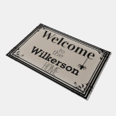 ハロウィン不気味スパイダーウェルカム ドアマット (アングル)