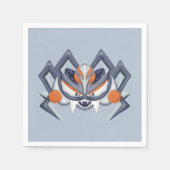 ハロウィン不気味スパイダー スタンダードカクテルナプキン (正面)