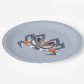 ハロウィン不気味スパイダー ペーパープレート (アングル)