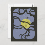 ハロウィン不気味スパイダー ポストカード (正面/裏面)