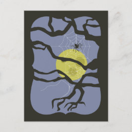 ハロウィン不気味スパイダー ポストカード