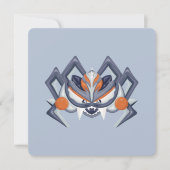 ハロウィン不気味スパイダー 招待状 (正面)