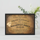 ハロウィン不気味スピリットボードパーティの招待状 招待状 (スタンド正面)