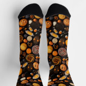 ハロウィン不気味ソックス – おもしろい、居心地の良い&フェスティバル ソックス (上部)