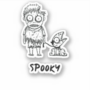 ハロウィン不気味ゾンビ シール