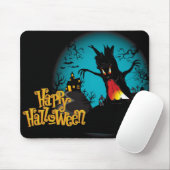 ハロウィン不気味ツリーアンドハ幽霊のよく出るウス マウスパッド (マウス)