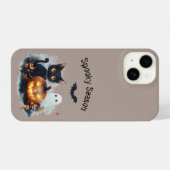 ハロウィン不気味テーマの電話ケース iPhoneケース (裏面横)