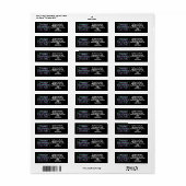 ハロウィン不気味テーマネオングラデーション(黒) ラベル (フルシート)