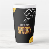 ハロウィン不気味デザイン カフェラテマグ (正面)