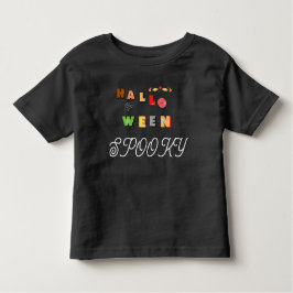 ハロウィン不気味トドラーブラック トドラーTシャツ