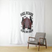 ハロウィン不気味ドッグ不気味幽霊2 タペストリー (インサイチュ)