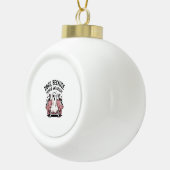 ハロウィン不気味ドッグ不気味幽霊 セラミックボールオーナメント (右)