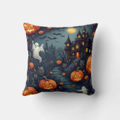 ハロウィン不気味ナイトハ幽霊のよく出るウス装飾用クッション クッション (裏面)