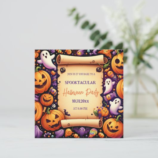 ハロウィン不気味ナイトバッシュ:おもしろいのために私たちに参加! 招待状 (スタンド正面)