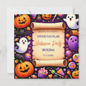 ハロウィン不気味ナイトバッシュ：おもしろいのために私たちに参加！ 招待状 (正面)