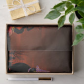 ハロウィン不気味ナイト幽霊とブラックキャットクラフト 薄葉紙 (ギフト)