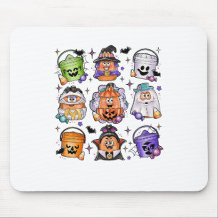 ハロウィン不気味ナゲットかわいい怖い映画キャラクター マウスパッド