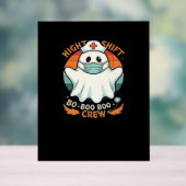 ハロウィン不気味ナースおもしろい幽霊コスチュームBoo アクリルサイン (ニュートラル)