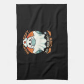 ハロウィン不気味ナースおもしろい幽霊コスチュームBoo キッチンタオル (縦)