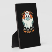 ハロウィン不気味ナースおもしろい幽霊コスチュームBoo フォトプラーク (側面)
