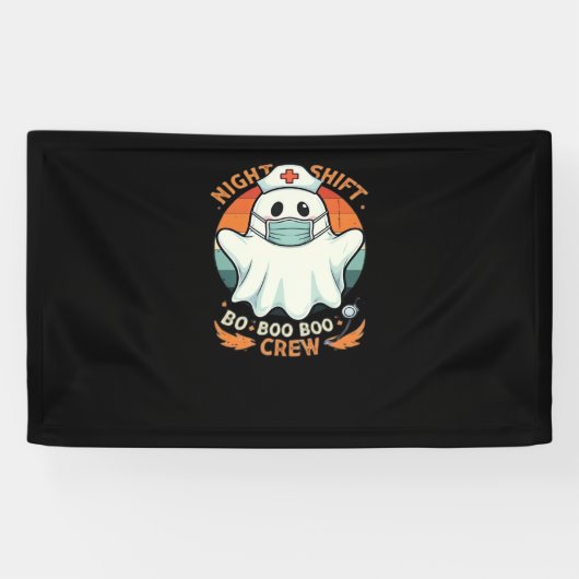 ハロウィン不気味ナースおもしろい幽霊コスチュームBoo 横断幕 (横)