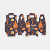 ハロウィン不気味ハウスこうもりツリーズカボチャパーティー フェイバーボックス (折り畳みなし)