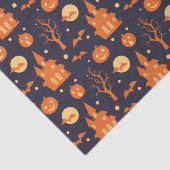 ハロウィン不気味ハウスこうもりツリーズパンプキンフェスティバル 薄葉紙 (詳細)