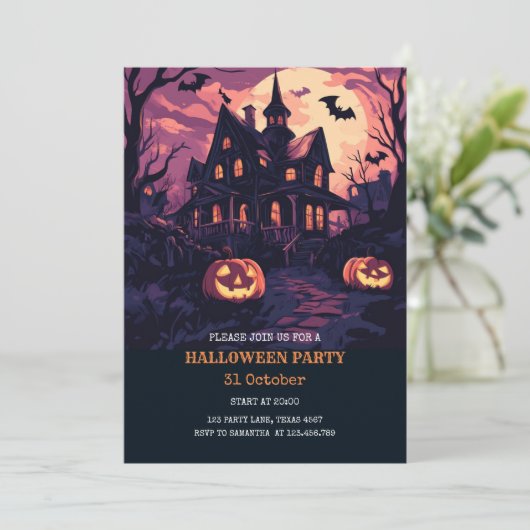 ハロウィン不気味ハウスアットナイトパーティー シーズンカード (スタンド正面)