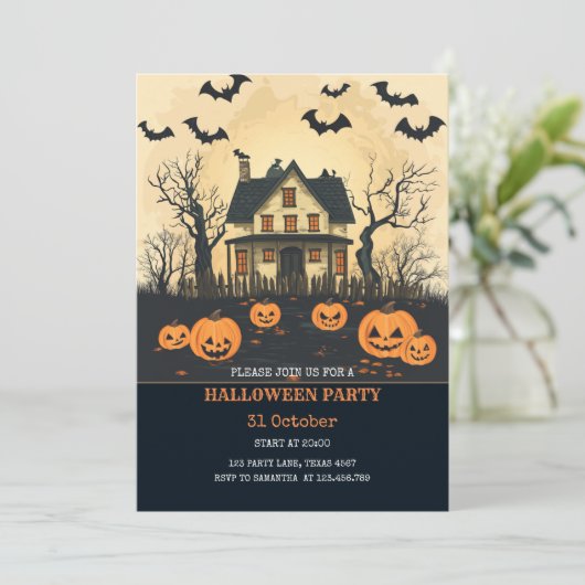 ハロウィン不気味ハウスアットナイトパーティー シーズンカード (スタンド正面)