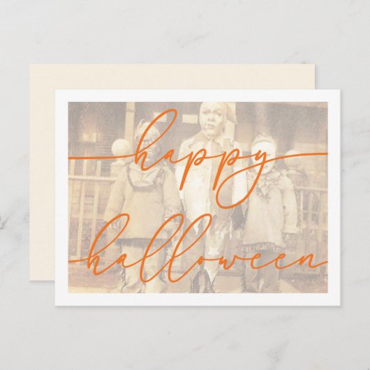 ハロウィン不気味ハガキテンプレート シーズンポストカード (正面/裏面)