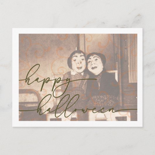 ハロウィン不気味ハガキテンプレート ポストカード (正面)