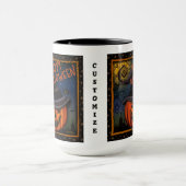 ハロウィン不気味ハロウィーンのカボチャのちょうちんカスタマイズ マグカップ (中央)